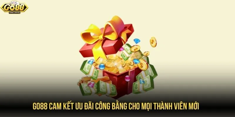 GO88 cam kết ưu đãi công bằng cho mọi thành viên mới